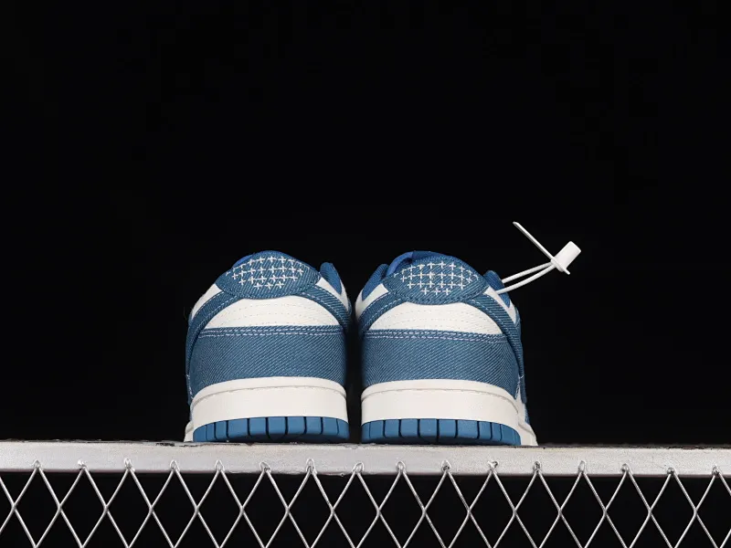 All Categories Nk SB Dunk Series Nk SB Dunk Low Low-top sneakers Cost-effective version Nk Dunk Low "Industrial Blue" Sashiko embroidery theme SB low-top sports and leisure sneakers DV0834-101